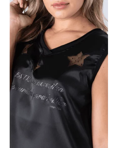 Camiseta Satinada Estrellas detalle Animosa Esenziashopping