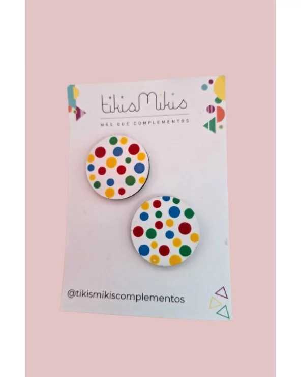 Pendientes Polka Dots Multicolor Tikismikis