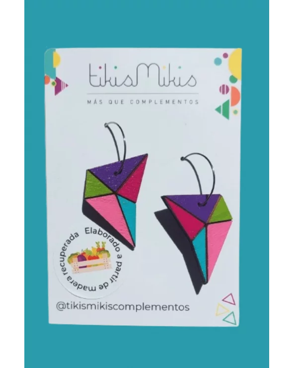 Pendientes Hiruki Aro Multicolor Tikismikis Esenziashopping Zaragoza