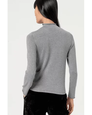 Jersey Cuello Perkins Gris espalda Surkana Esenziashopping Zaragoza