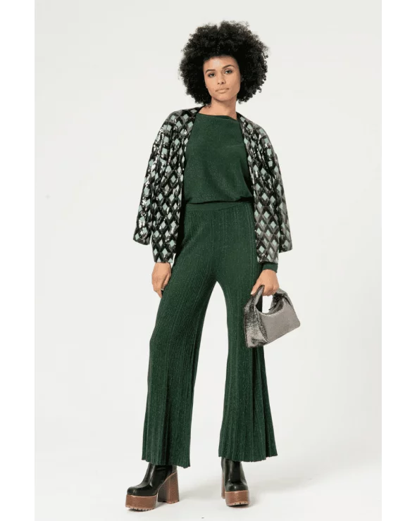 Pantalón Lúrex Punto Verde total look Surkana Esenziashopping Zaragoza