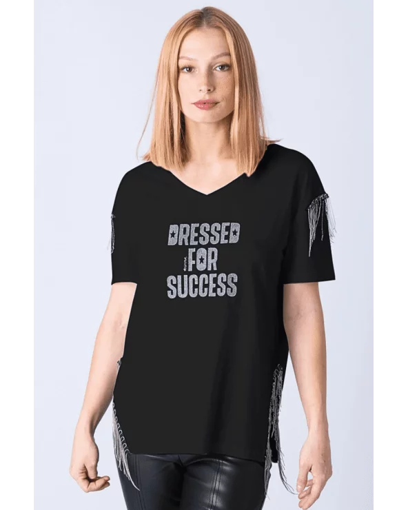 Camiseta Dressed For Success Negra Animosa Esenziashopping Zaragoza