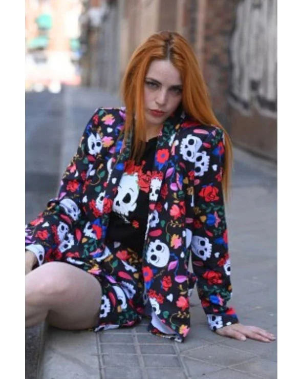 Chaqueta Blazer Flower Skull Noc The Brand Esenziashopping Zaragoza