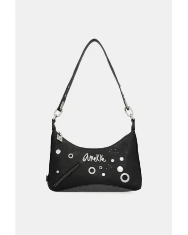 Bolso de Hombro Negro Crust Anekke Esenziashopping Zaragoza