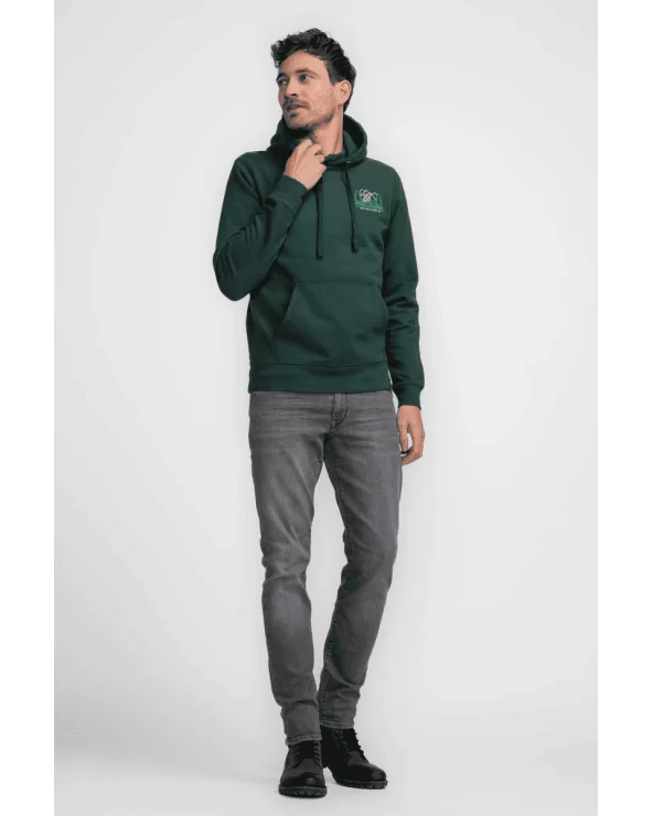 Sudadera Capucha Verde Petrol total look Esenziashopping Zaragoza