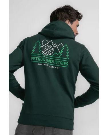 Sudadera Capucha Verde Petrol espalda Esenziashopping Zaragoza