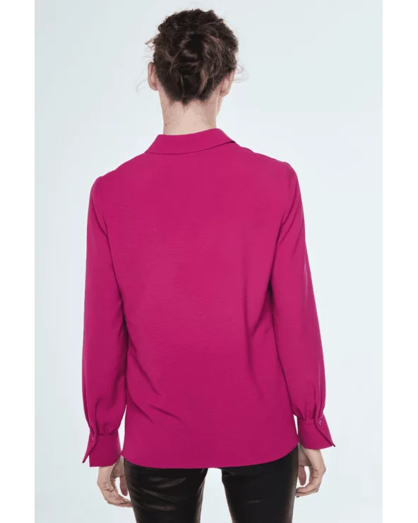 Blusa Bolsillo Fucsia Merletti espalda Esenziashopping Zaragoza