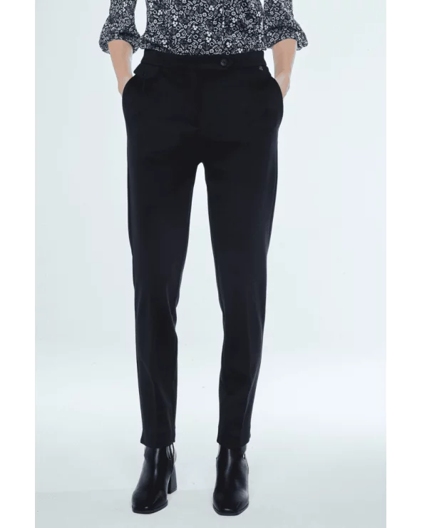 Pantalón Liso Negro Merletti Esenziashopping Zaragoza