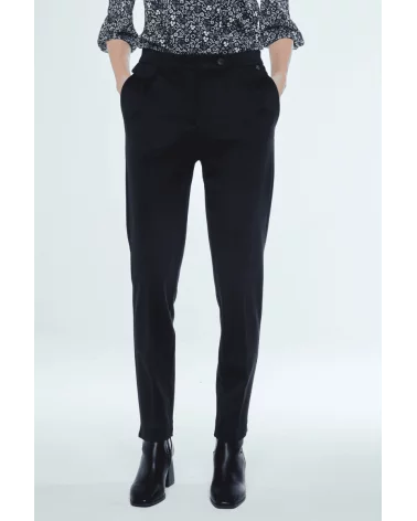 Pantalón Liso Negro Merletti Esenziashopping Zaragoza