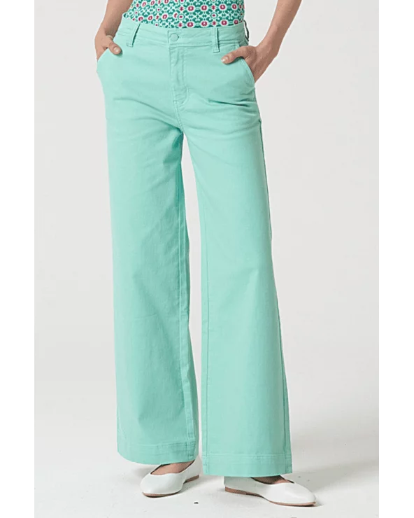 Pantalón Flared Verde Agua Surkana Esenziashopping Zaragoza